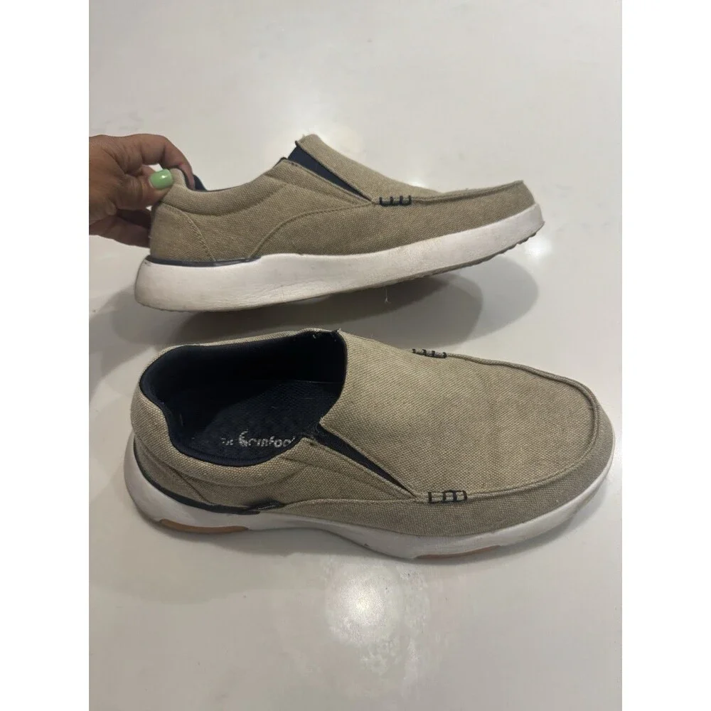 Men's OrthoComfoot Beige Loafers Slip-on Size 9 Eu 42